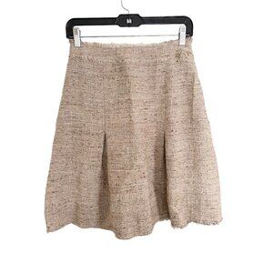 Moschino Cheap and Chic Linen Blend Pleated Skirt